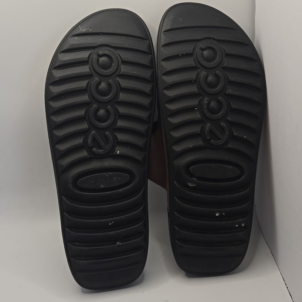 ECCO Women's Cozmo 2nd Two Band Slide Sandal Sz 9 Woodrose Boho Comfy Slip On - Picture 8 of 9